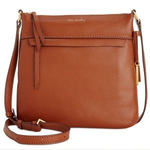 Vera Bradley Mallory triple zip hipster crossbody - leather - mesa brown